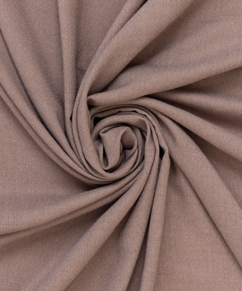 Women's Pret Solid Taupe Brown Blended Shawl