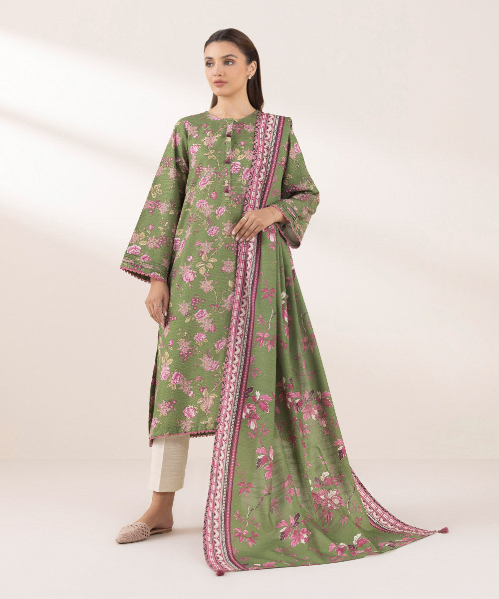 Printed Khaddar Dupatta