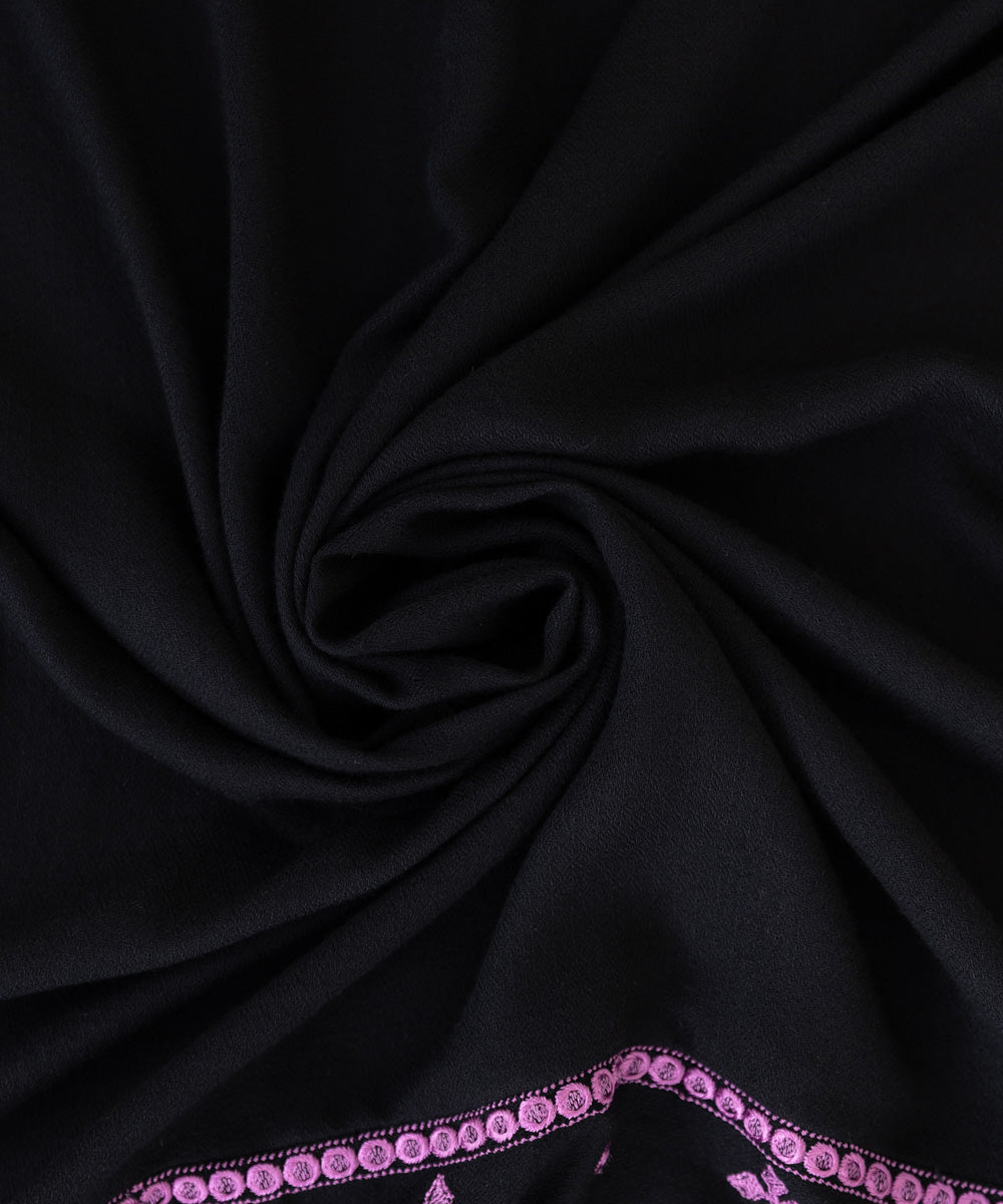 Black Embroidered Shawl