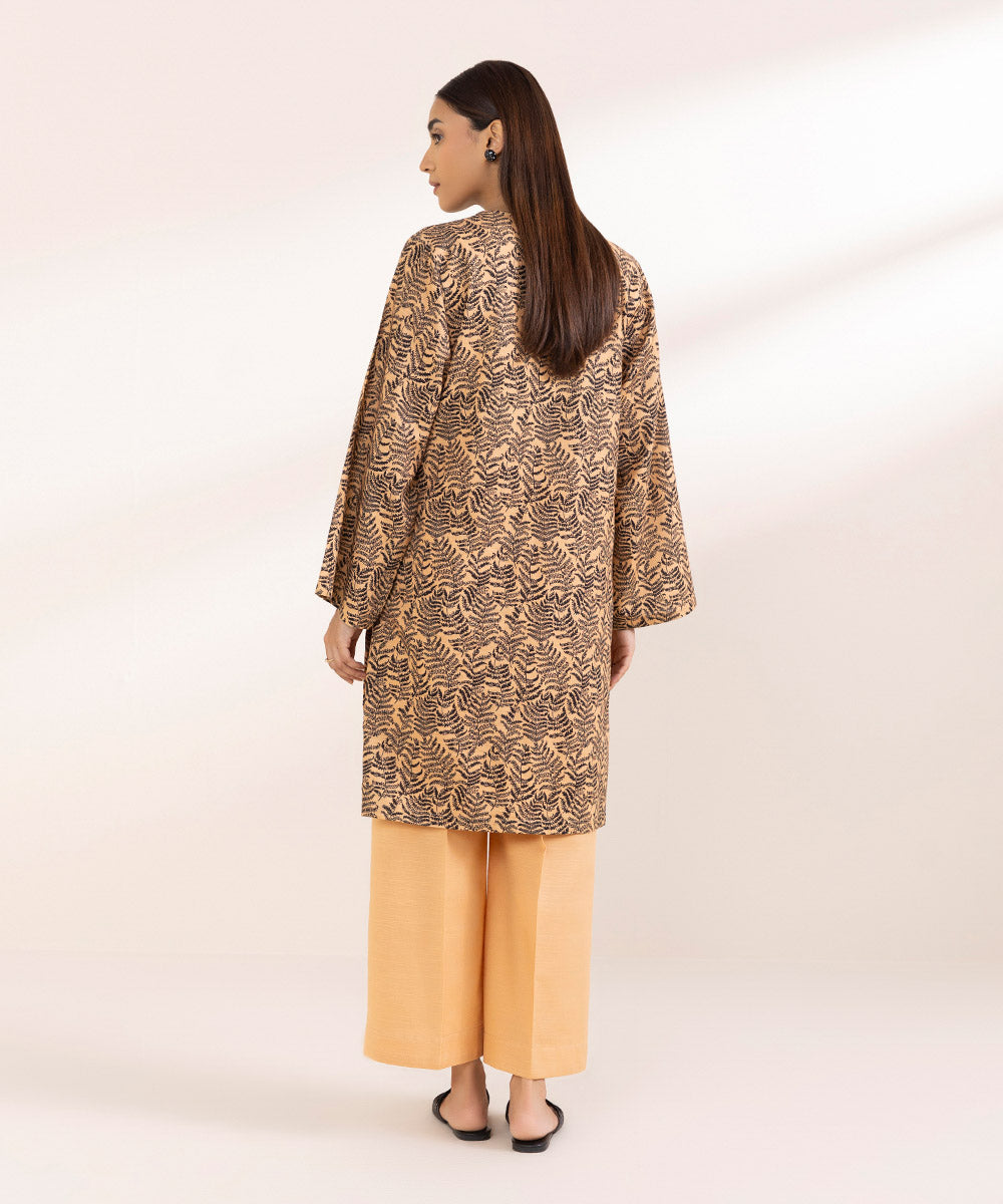 Women's Pret Khaddar Multi Printed Boxy Shirt