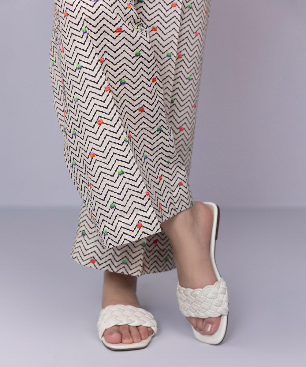 Women's Pret Dobby Multi Printed Culottes