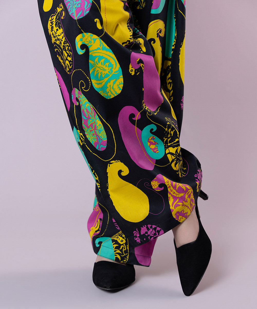 Women's Pret Cambric Printed Multi Shalwar