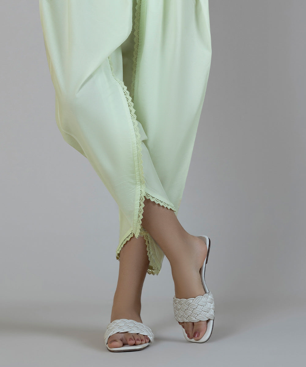 Women's Pret Cambric Off White Dyed Shalwar