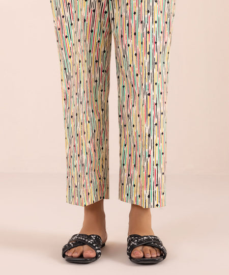 Women's Pret Stretch Lawn Multi Printed Straight Pants