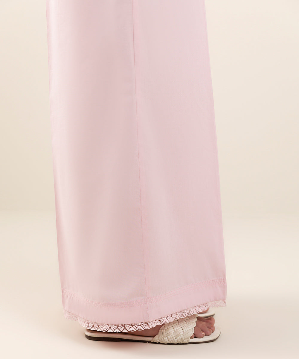 Women's Pret Cotton Pink Flared Pants