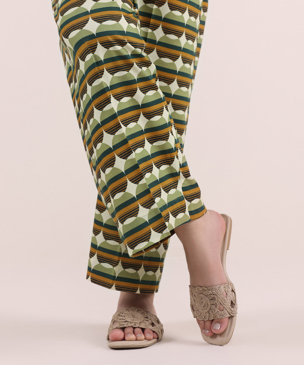 Women's Pret Cotton Multi Printed Culottes