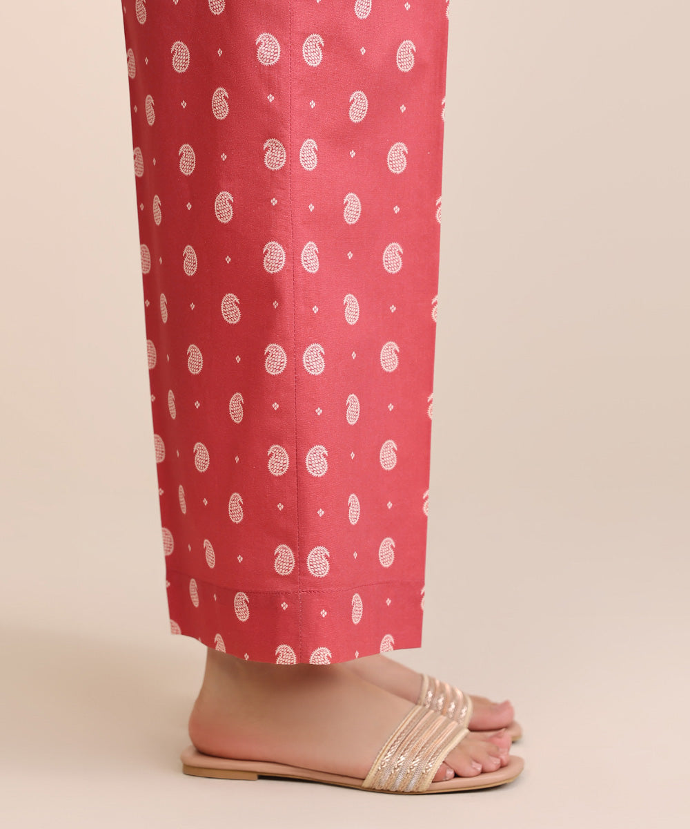 Women's Pret Cambric Pink Printed Culottes