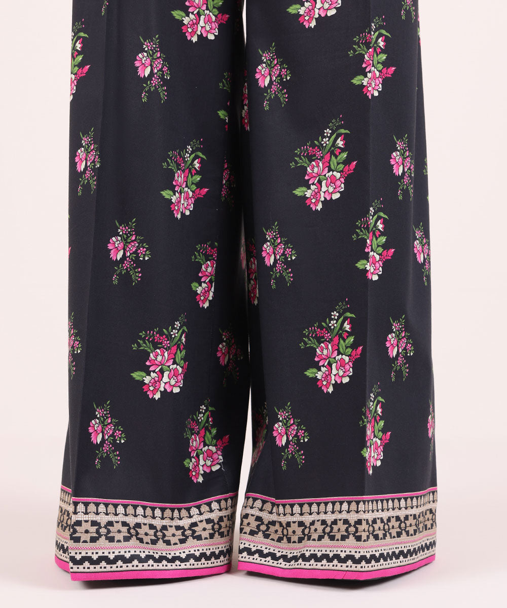 Women's Pret Cotton Viscose Multi Printed Culottes