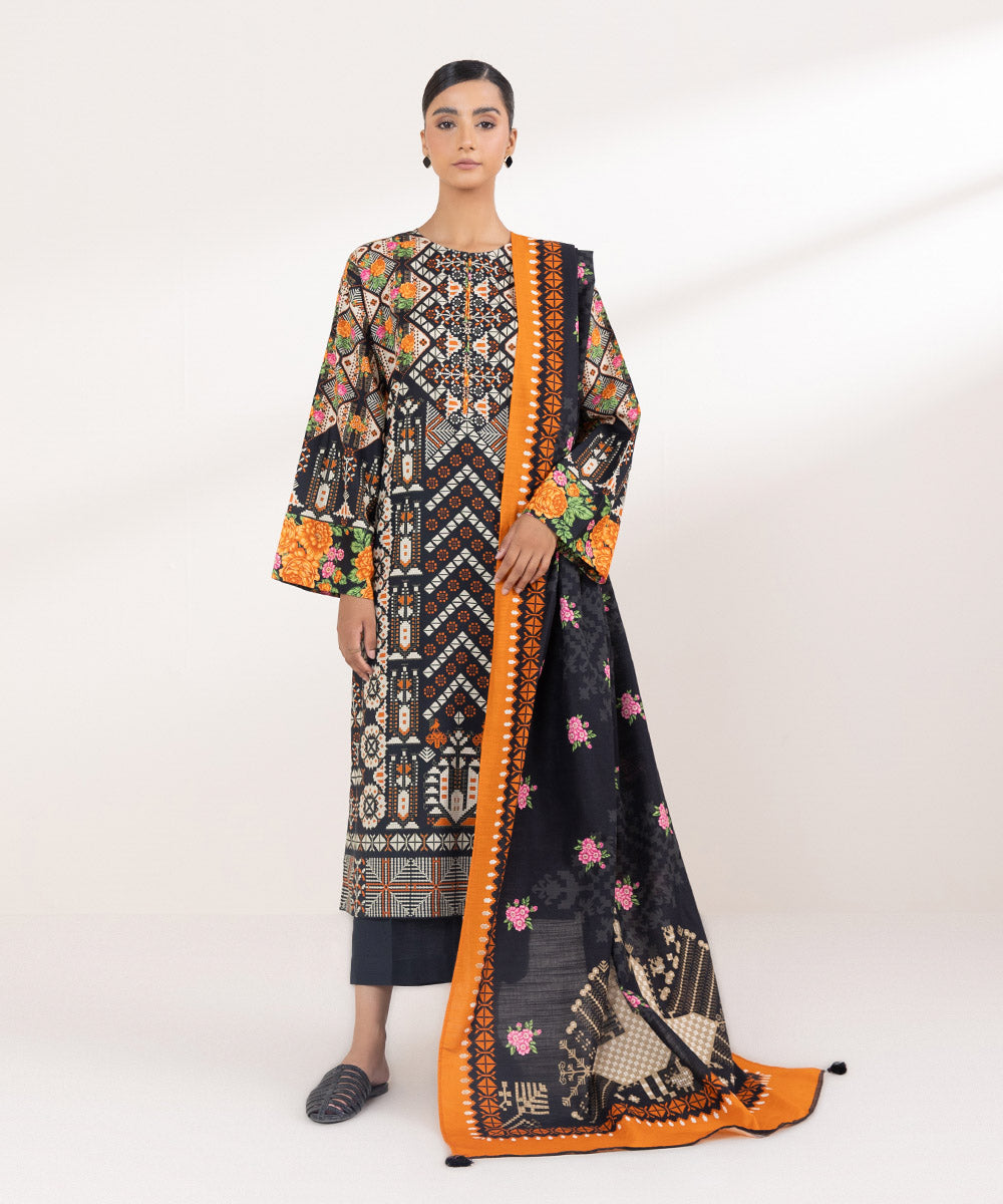 Khaddar Multi Printed Dupatta