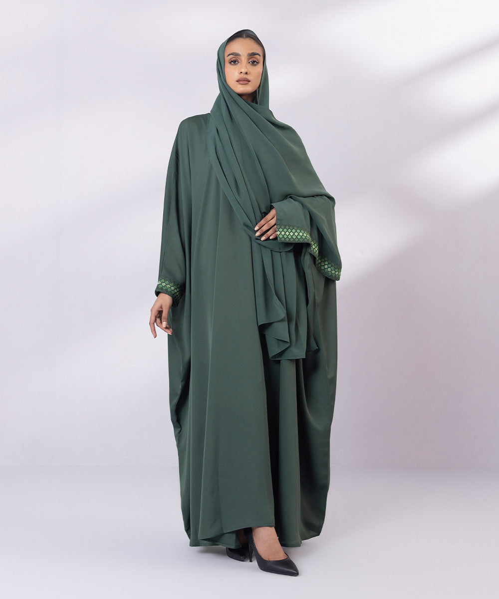 Women's Sage Green Nida Kaftan Set