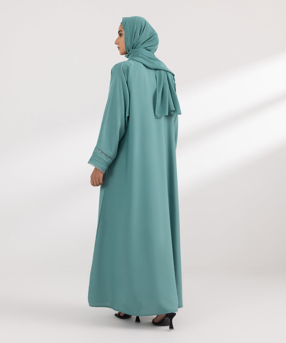 Women's Basic Turquoise Abbaya