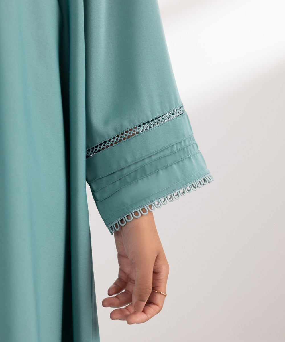 Women's Basic Turquoise Abbaya