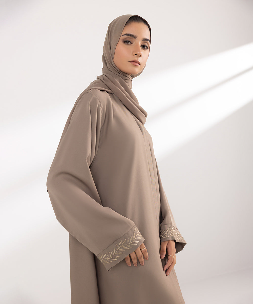 Women's Basic Caramel Brown Abbaya