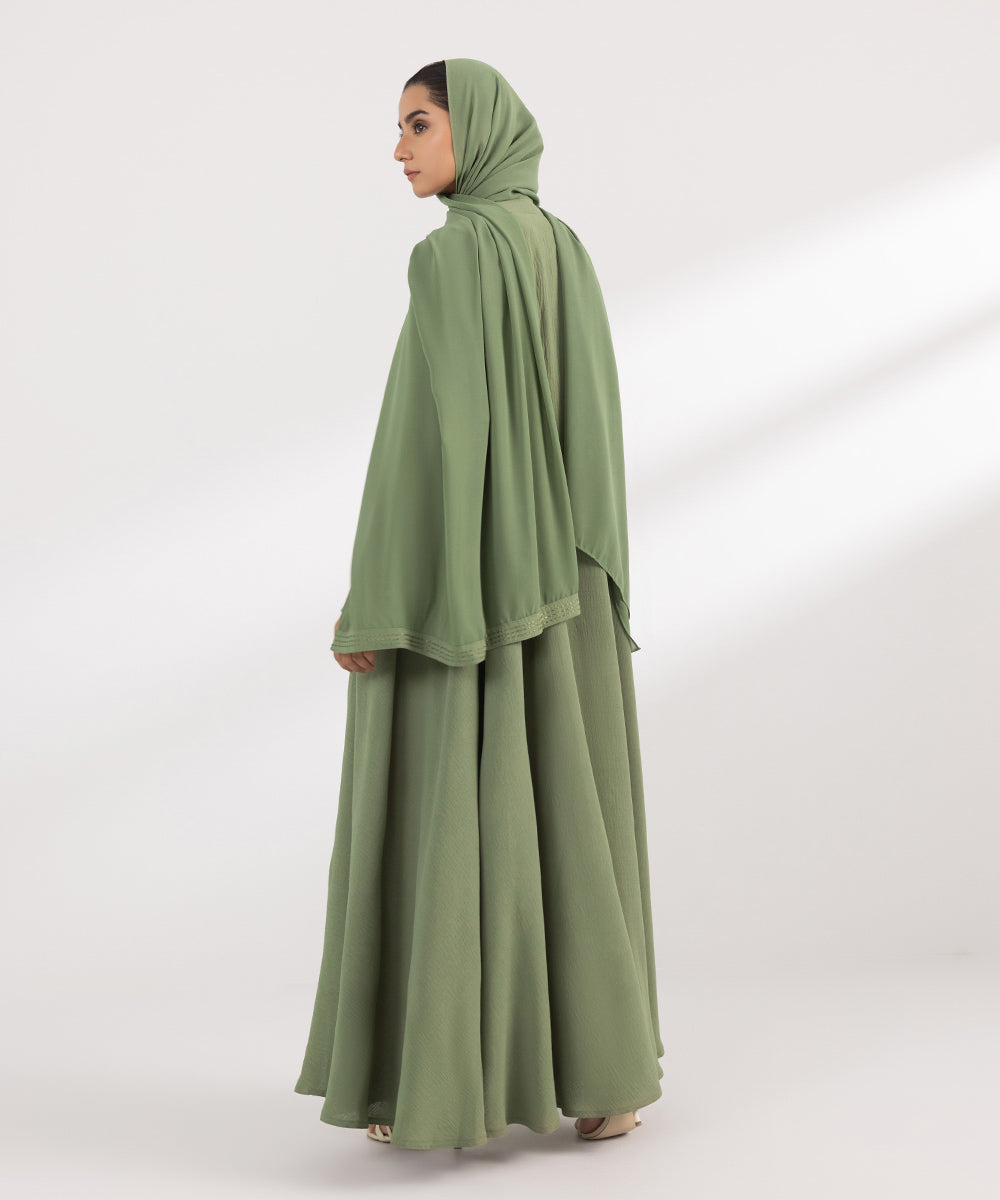 Women's Fashion Olive green Abbaya