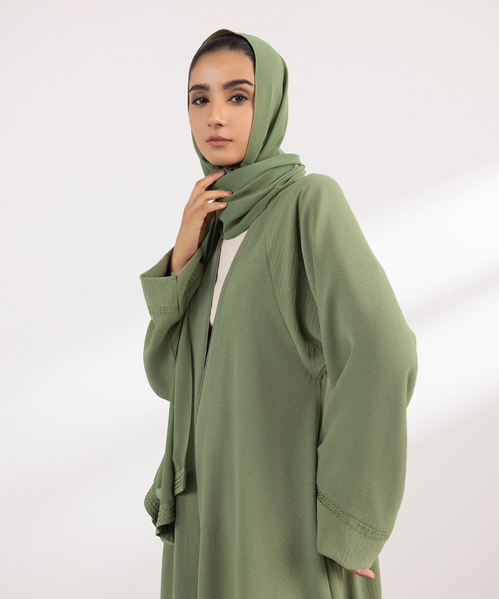 Women's Fashion Olive green Abbaya