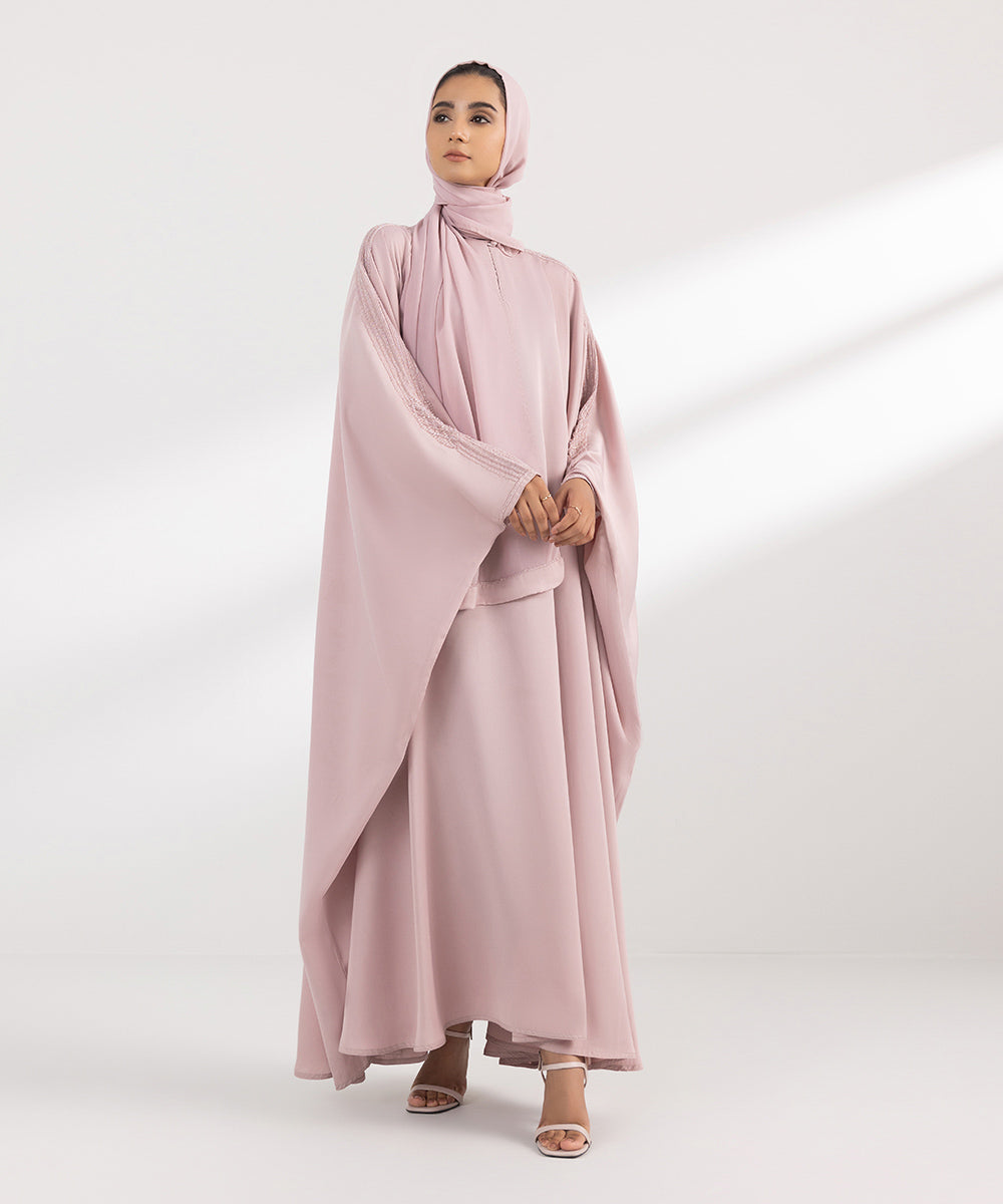 Women's Formal Light pink Abbaya Set