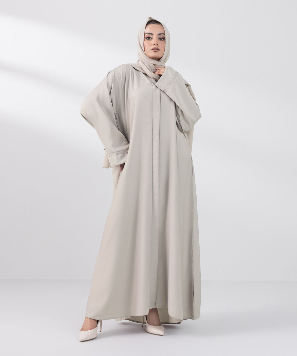 Women's Basic Beige Abbaya