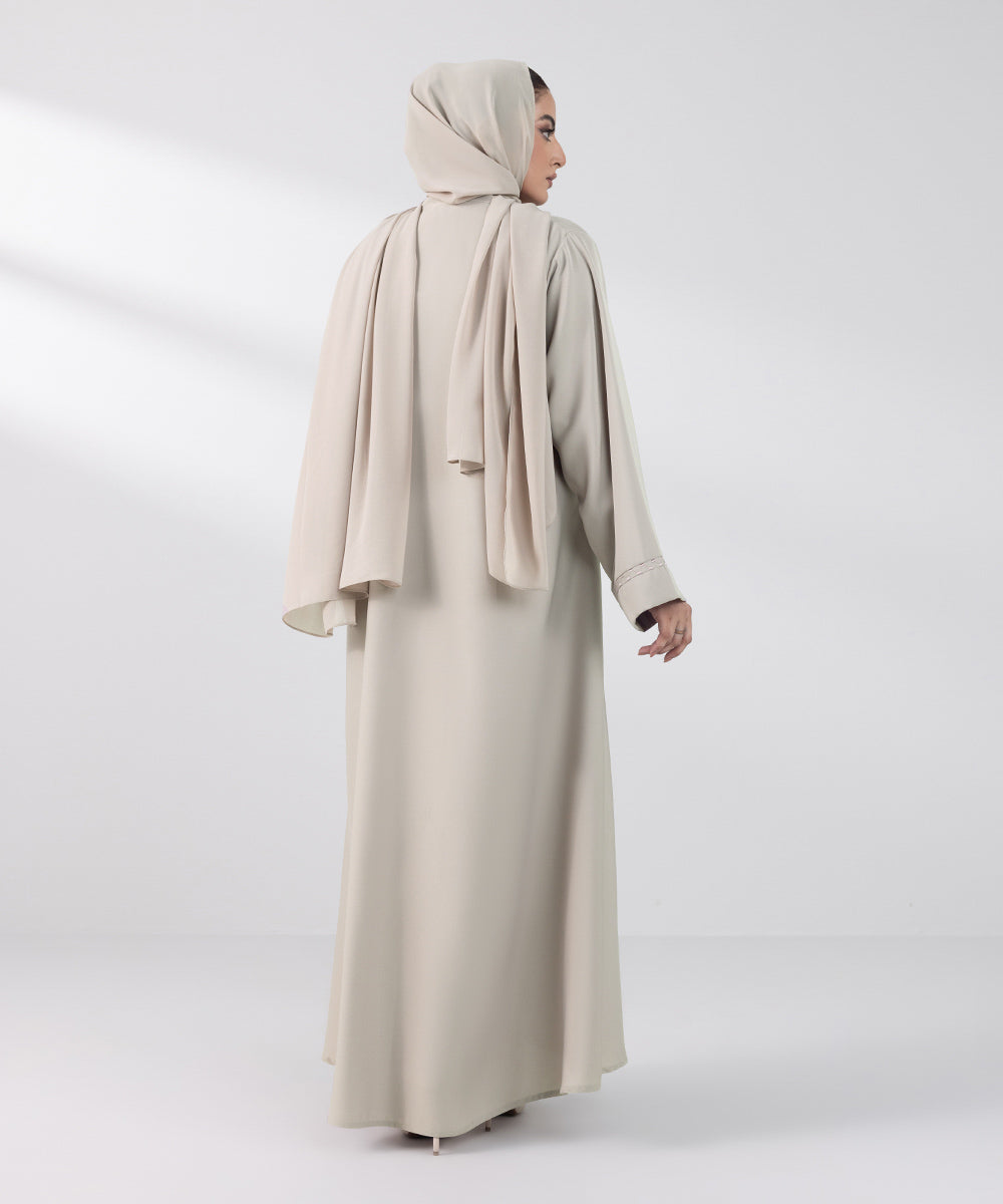 Women's Basic Beige Abbaya