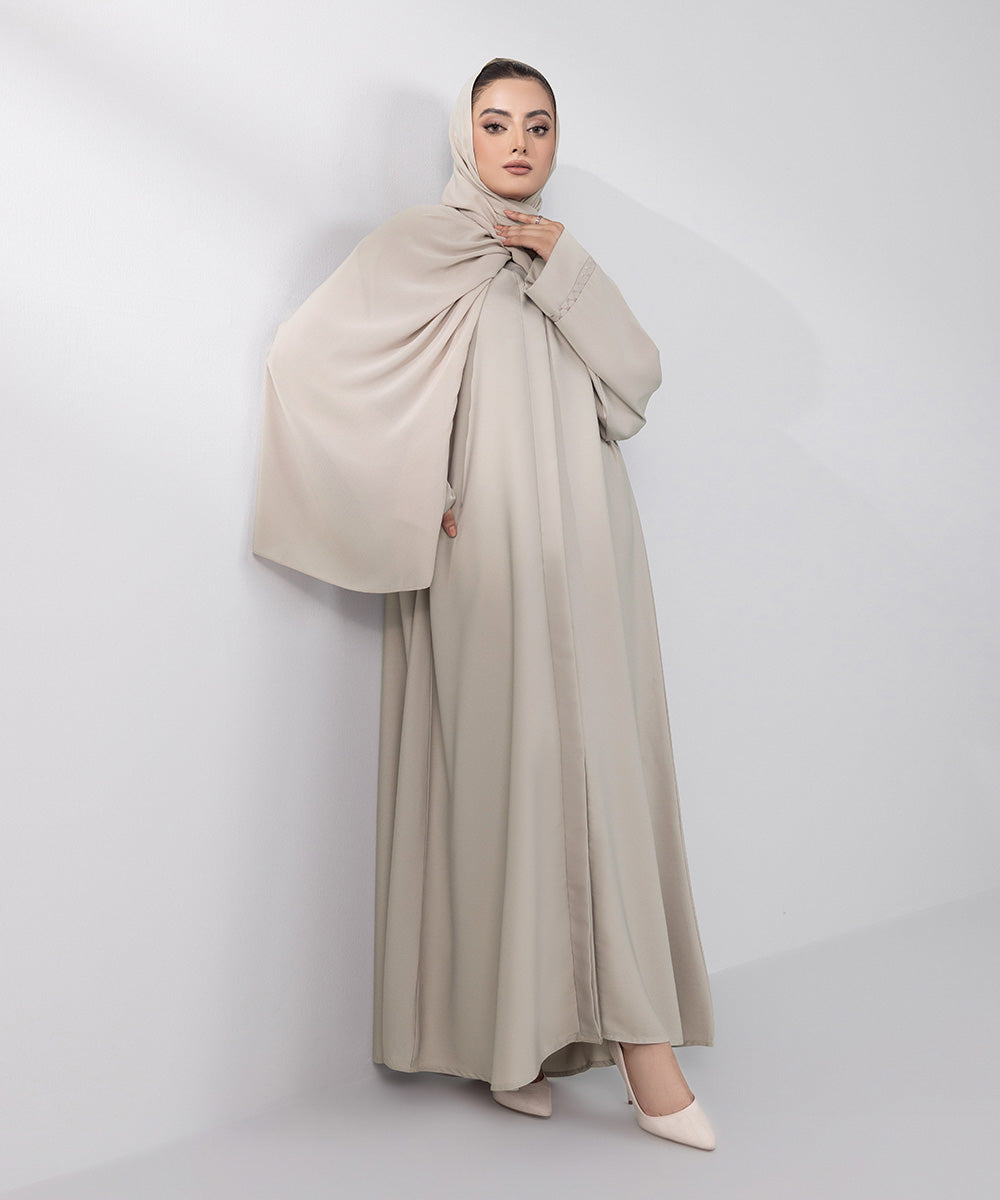 Women's Basic Beige Abbaya