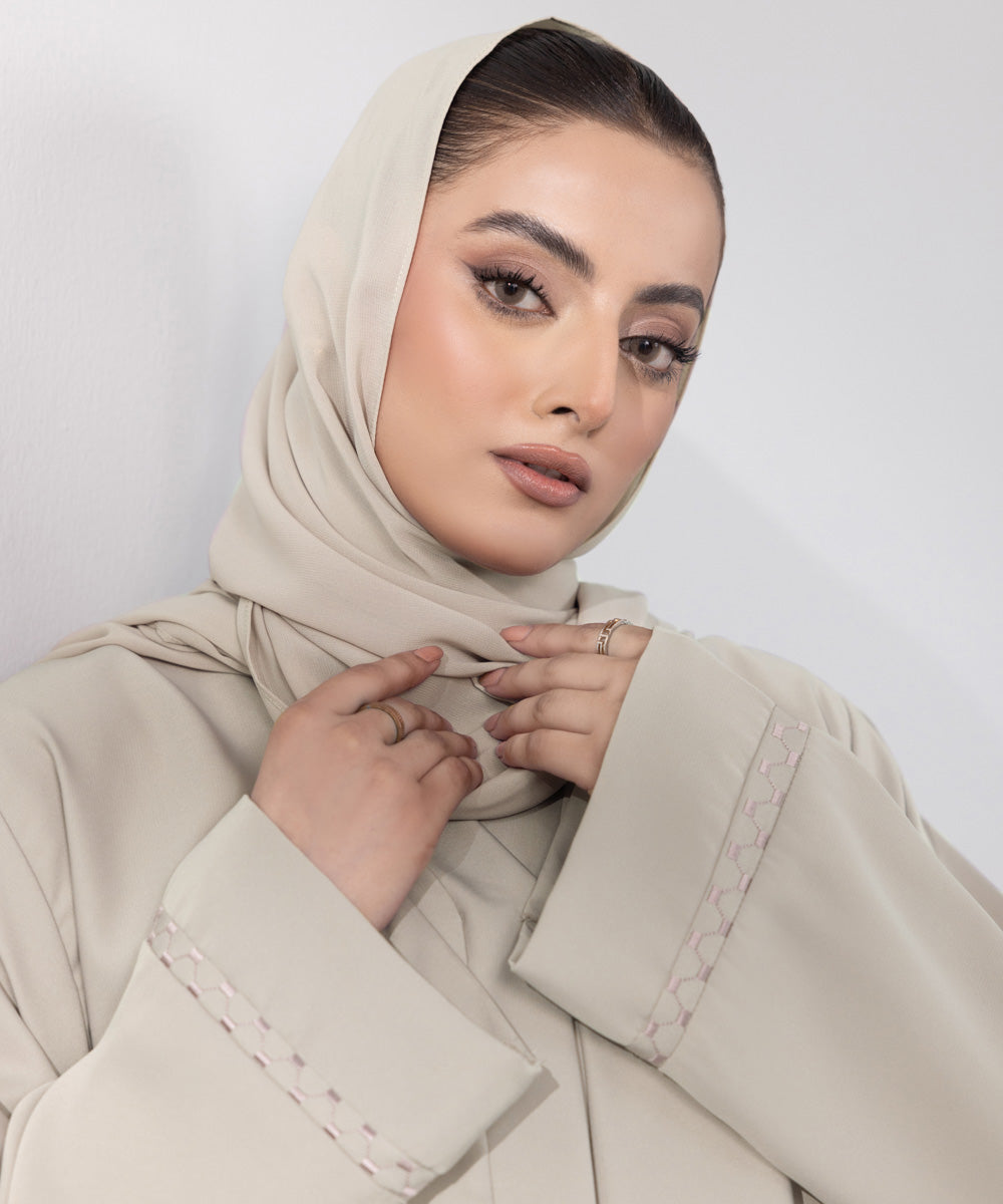 Women's Basic Beige Abbaya