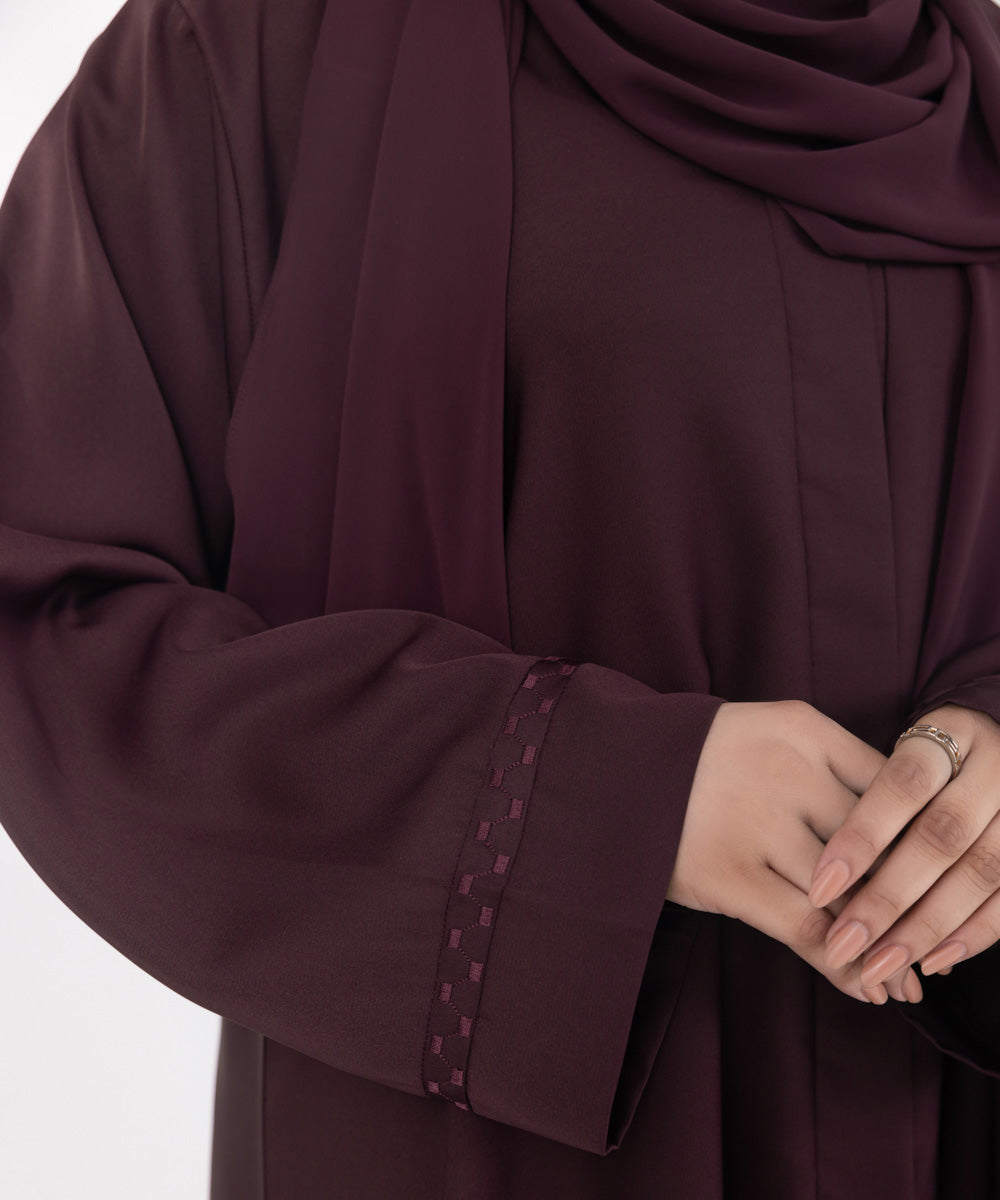 Women's Basic Merlot Abbaya