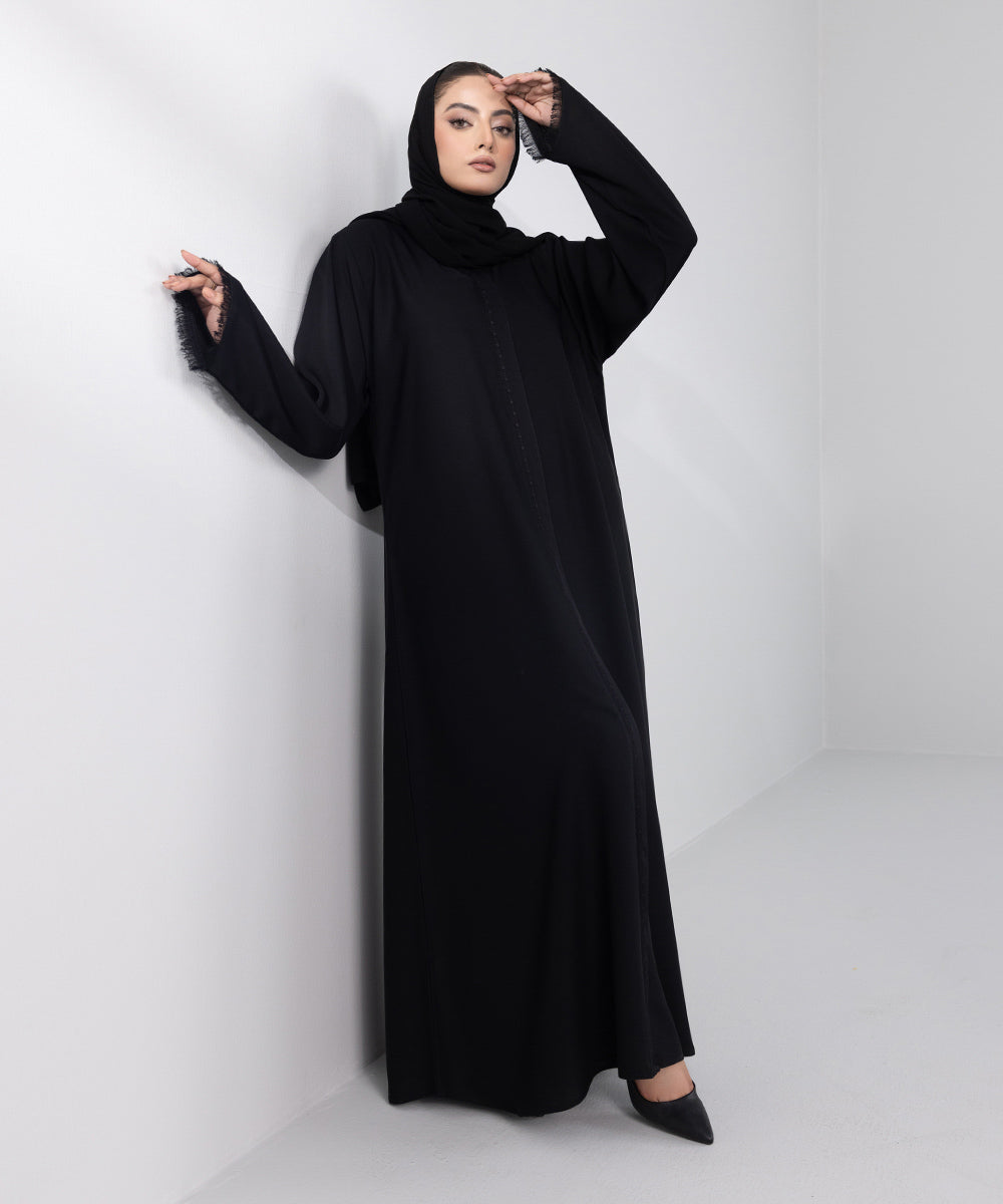 Women's Basic Black Abbaya