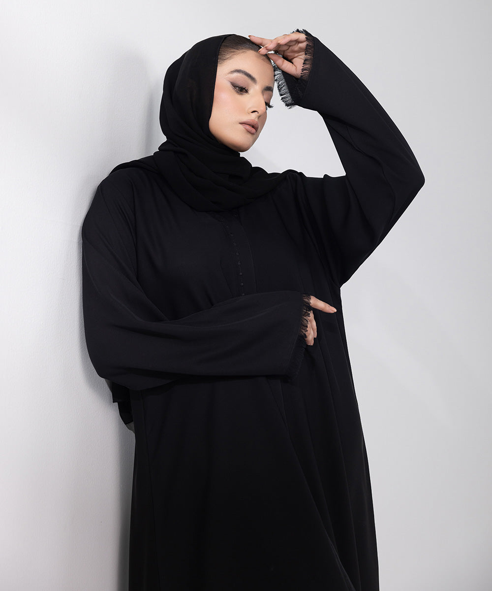 Women's Basic Black Abbaya