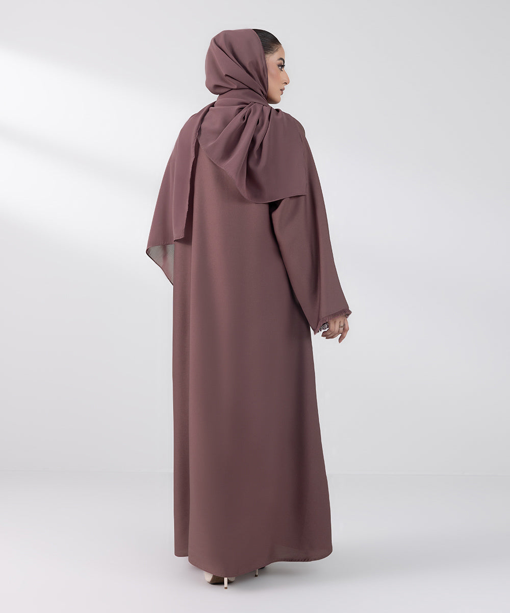 Women's Basic Dusty Pink Abbaya