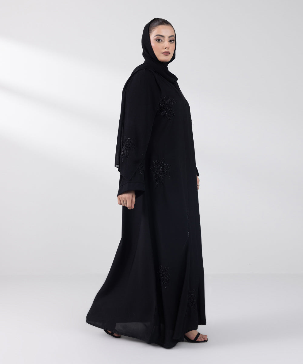 Women's Basic Black Abbaya Set