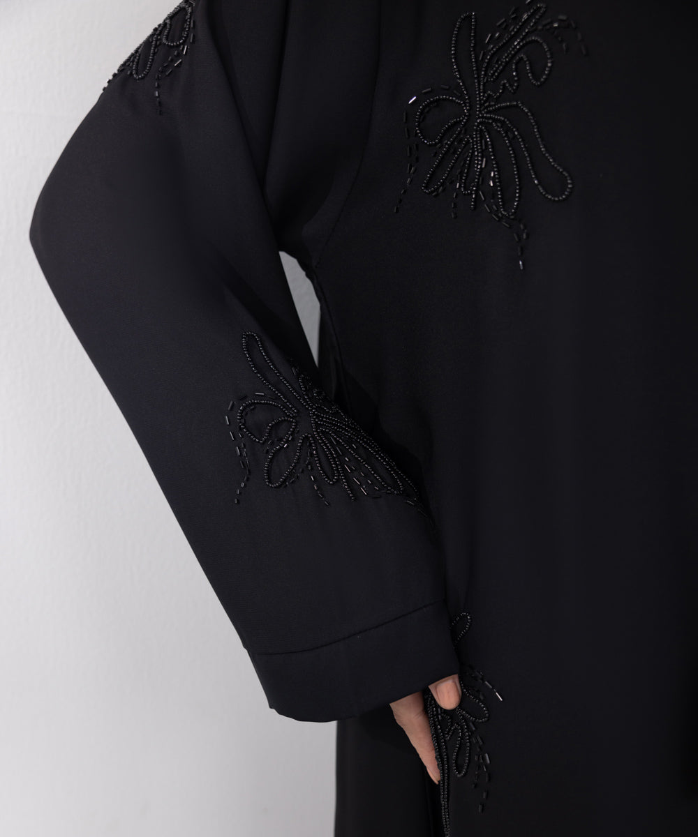 Women's Basic Black Abbaya Set