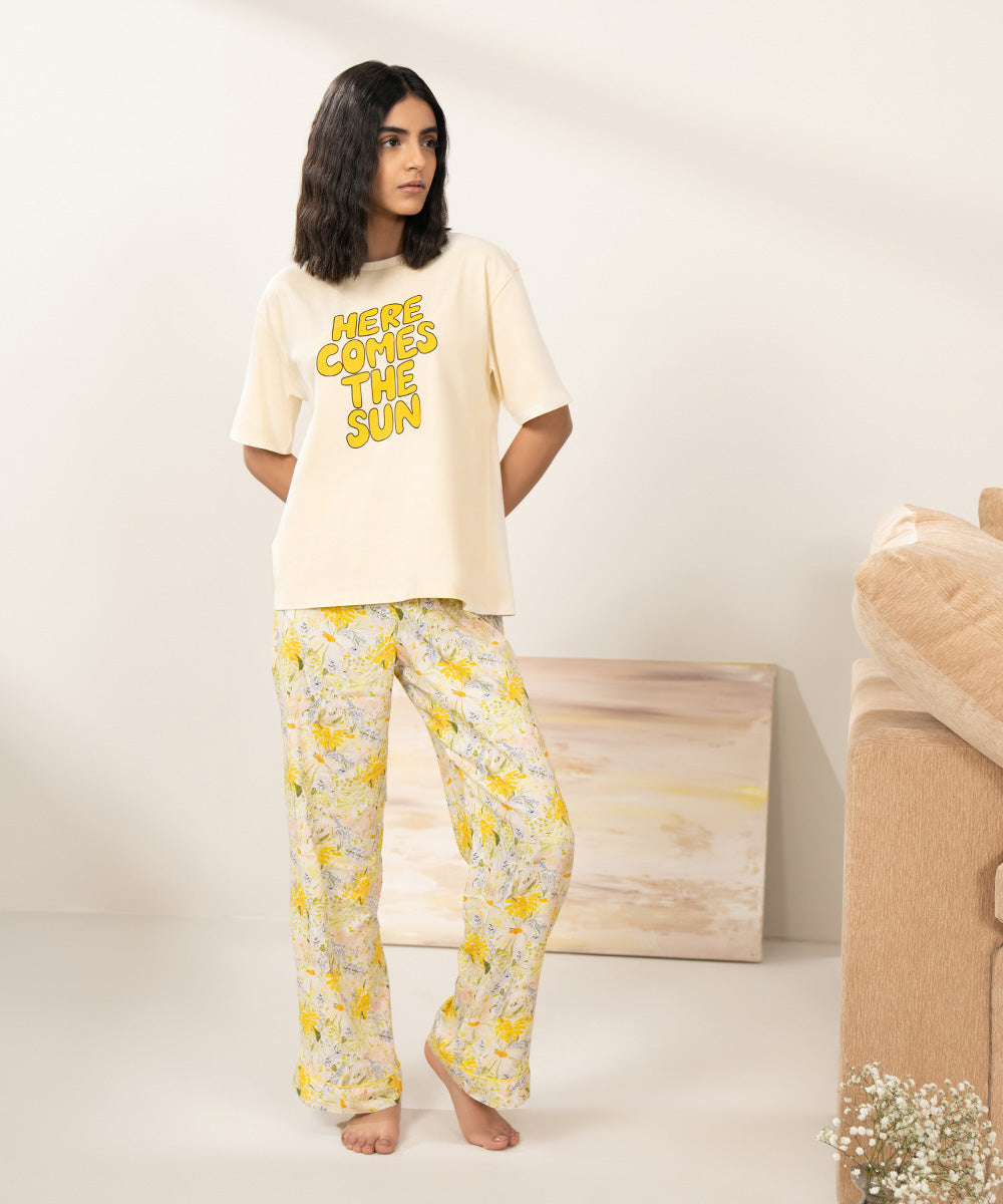 Printed Viscose Trousers