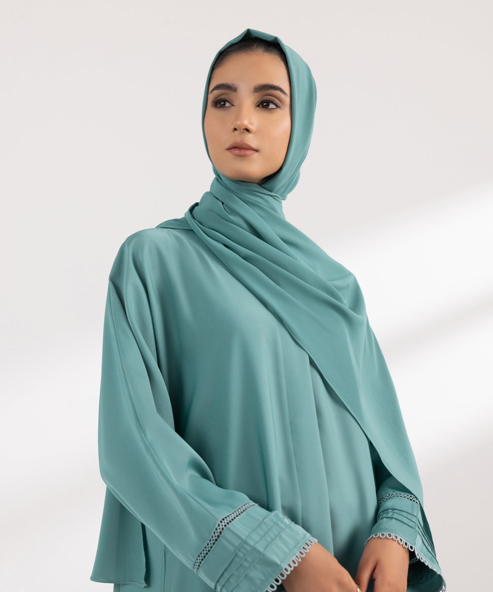 Women's Basic Turquoise Hijab