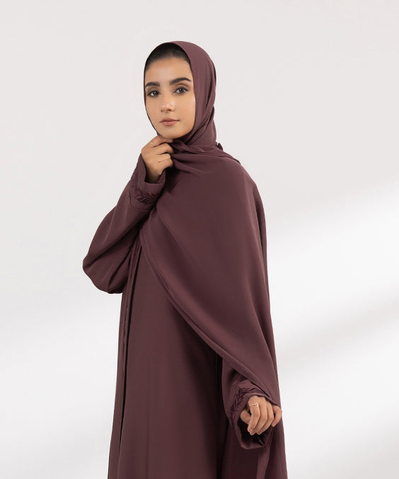 Women's Basic Rose wood Hijab