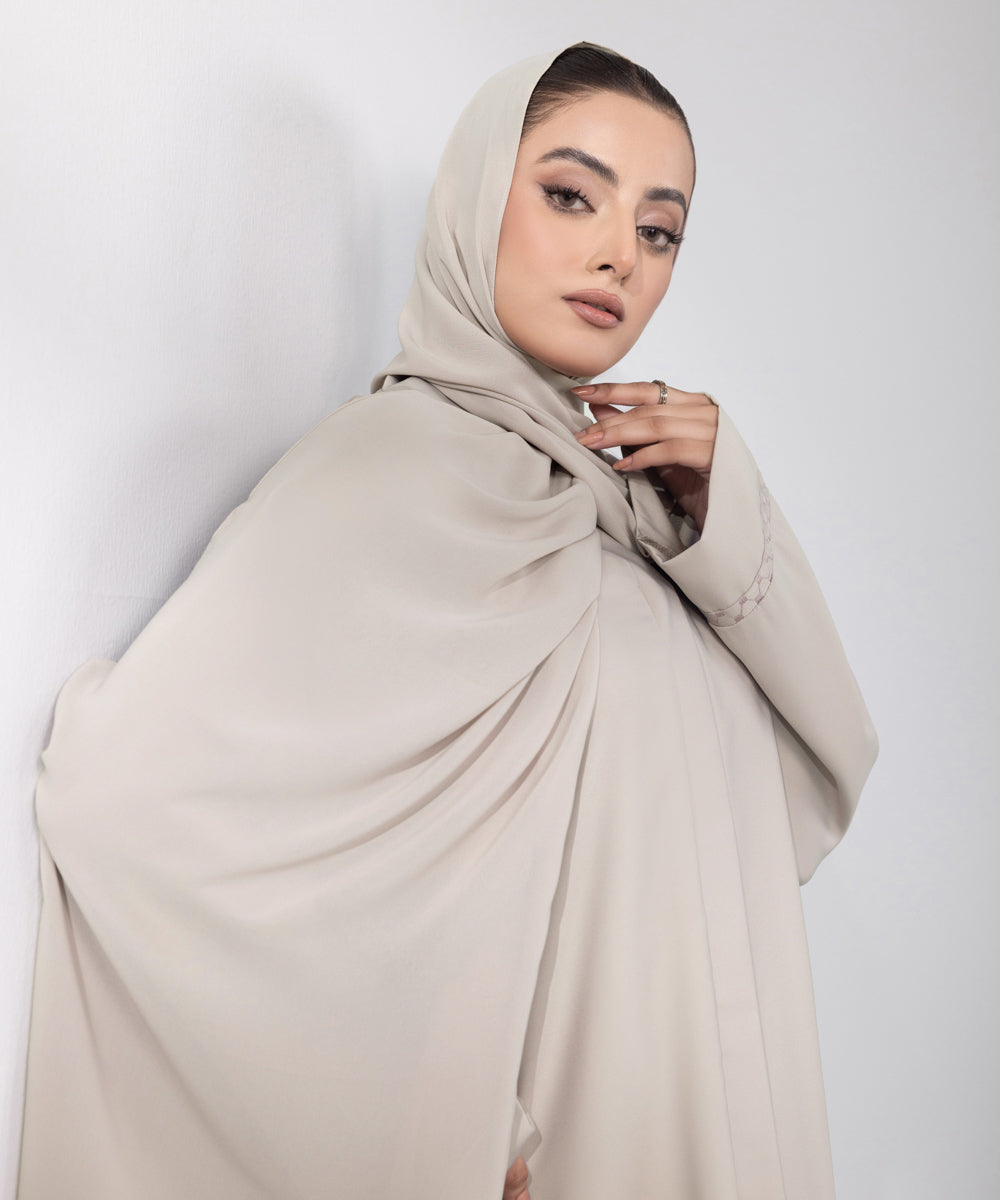 Women's Basic Beige Hijab