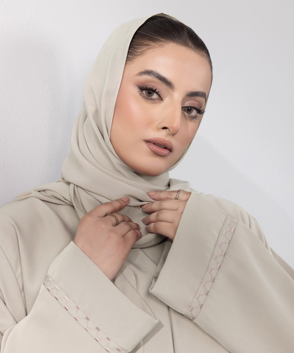 Women's Basic Beige Hijab