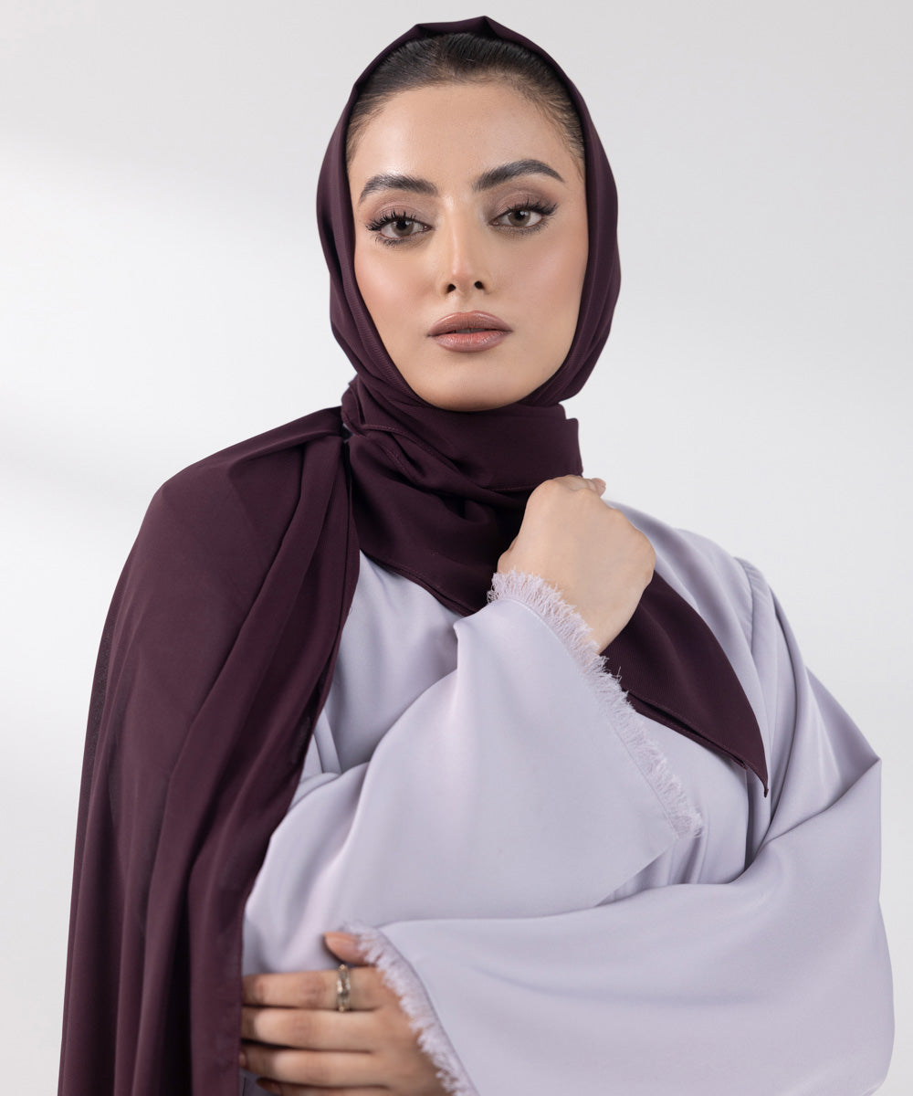 Women's Basic Dark Purple Hijab