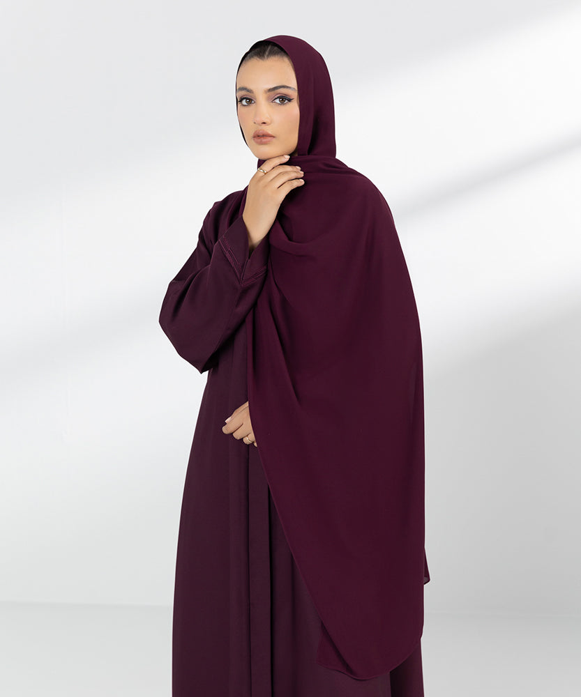 Women's Basic Maroon Hijab