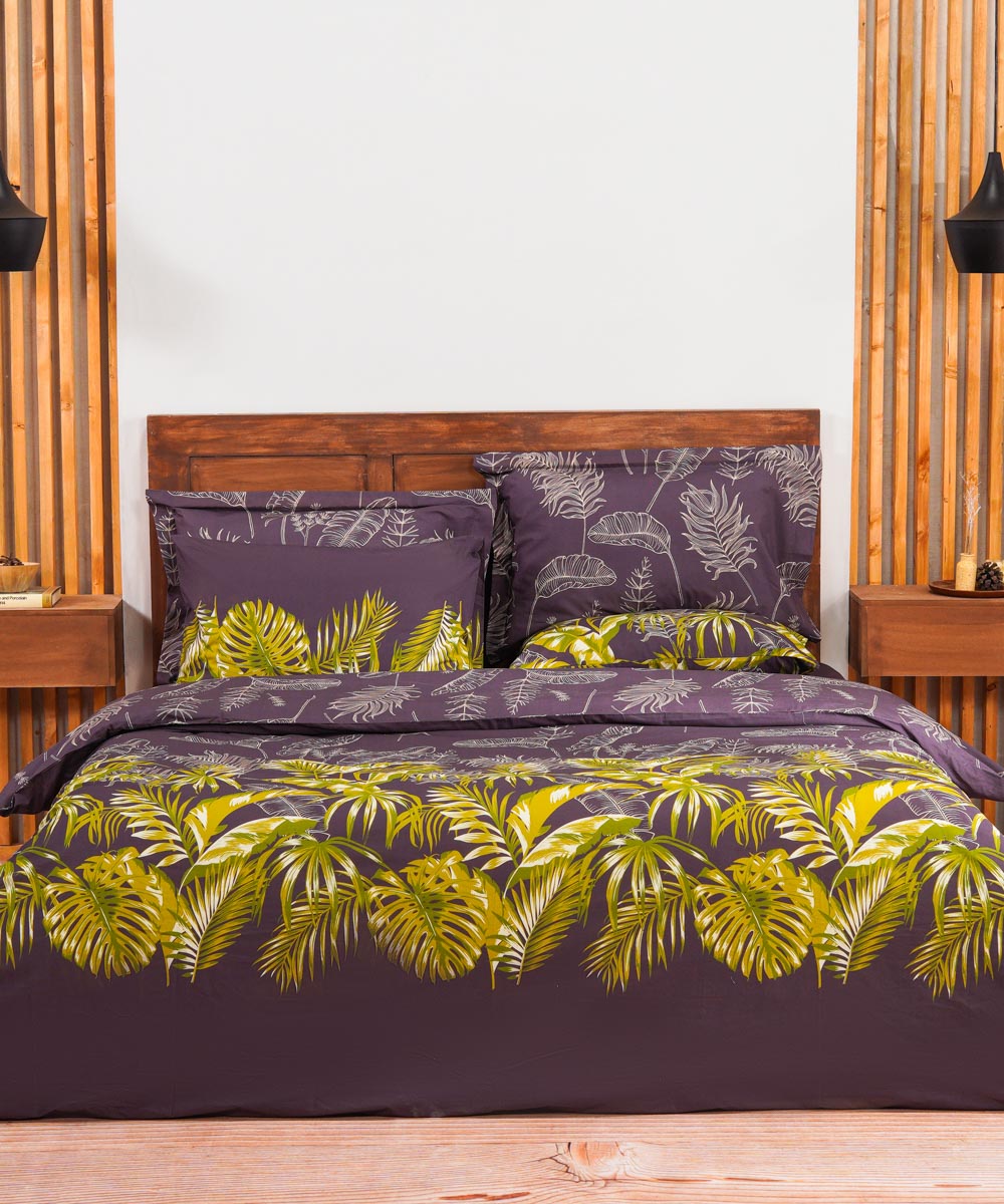 100% Cotton Multi Colored Tropical Tones Bed in a Bag