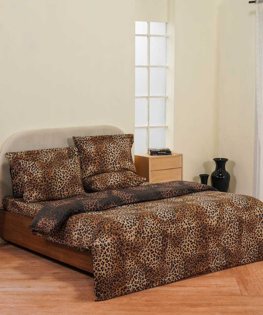 Brown 100% Cotton Sateen Bed in a Bag