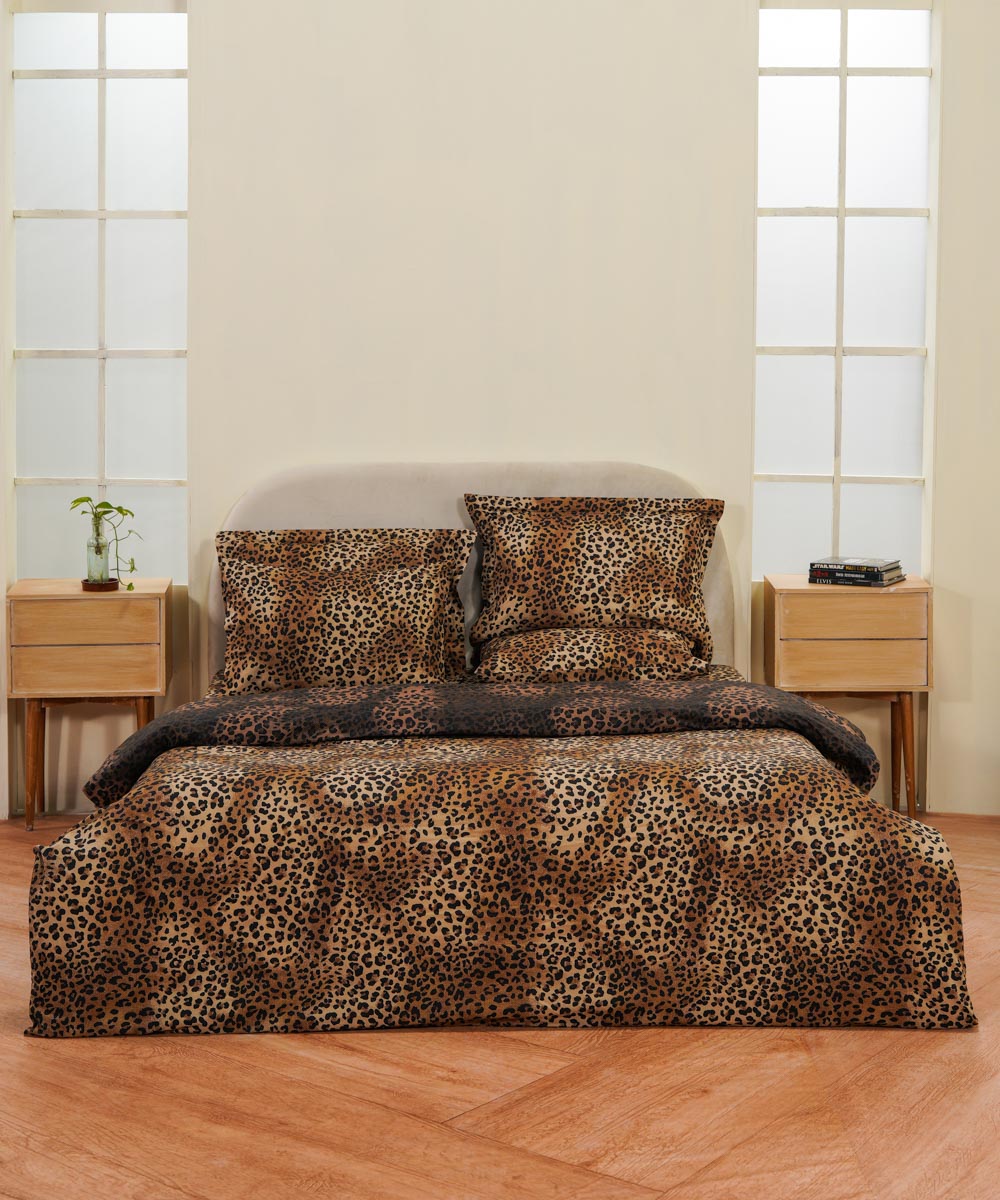 Brown 100% Cotton Sateen Bed in a Bag