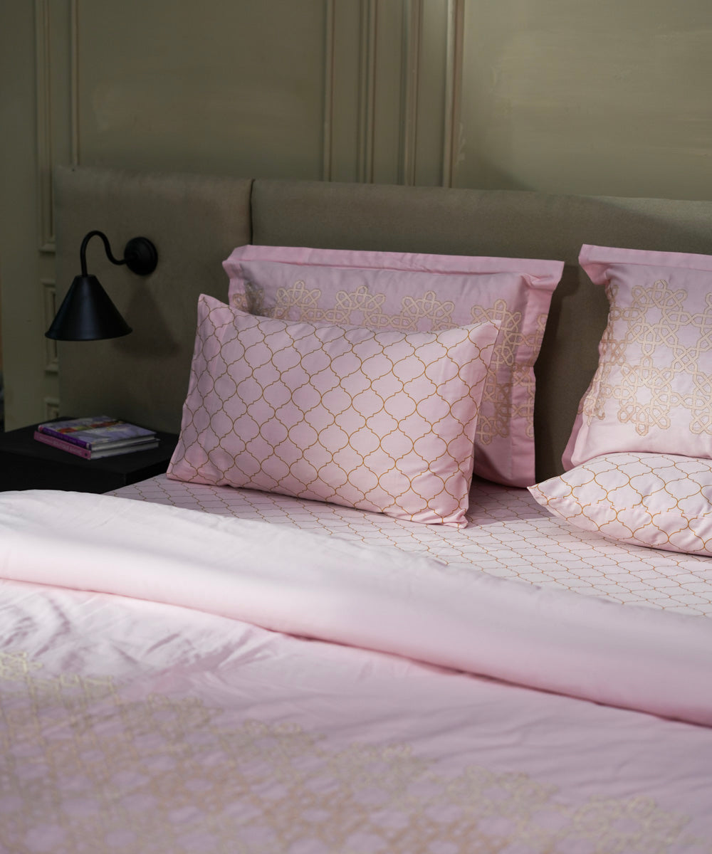 100% Cotton Sateen Pink Bed in a Bag