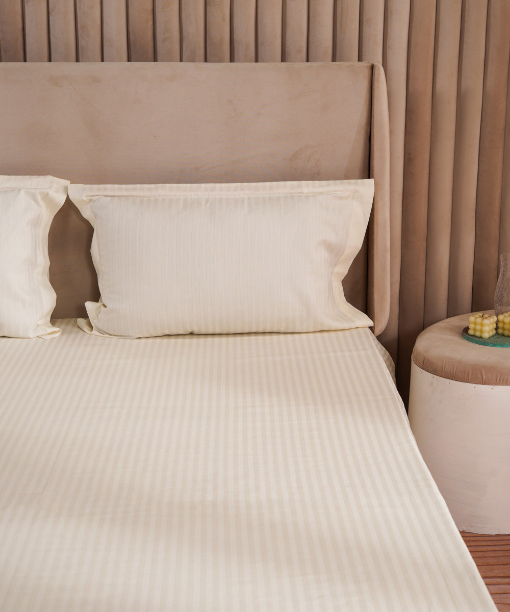 Hotel Range 100% Cotton Sateen Dyed Off White Bed Linen