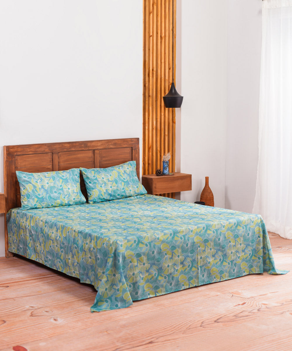 100% Cotton Multi Colored Lotus Valley Bed Linen