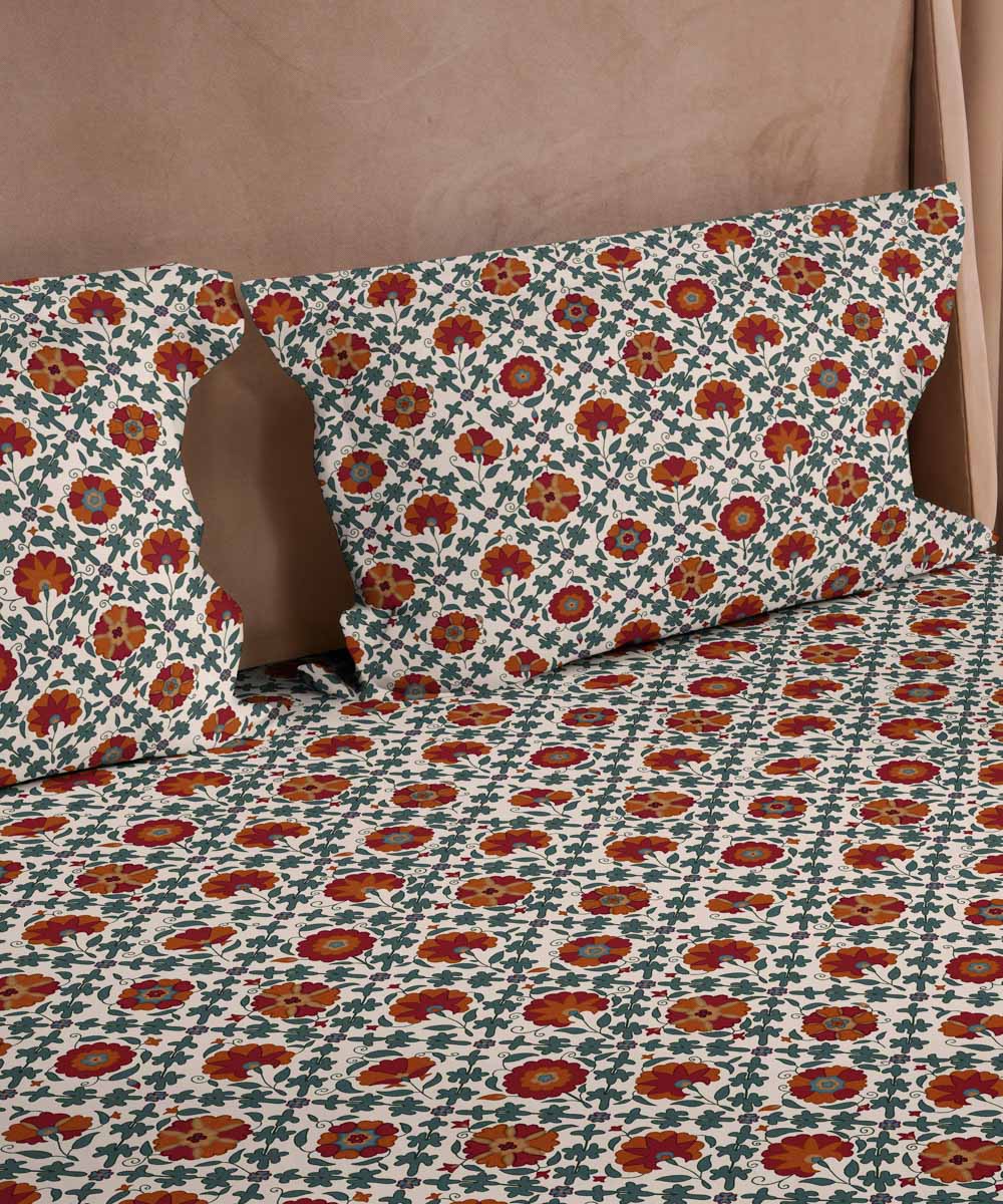 100% Cotton Sateen Digital Printed Multi Bed Sheet