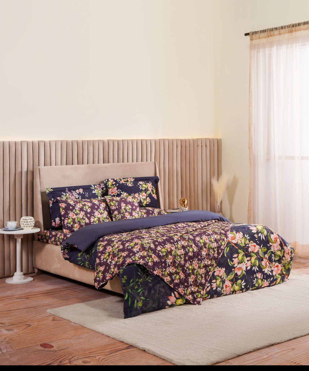 Designer Range 100% Cotton Sateen Digital Printed Multi Colored Bed Spread