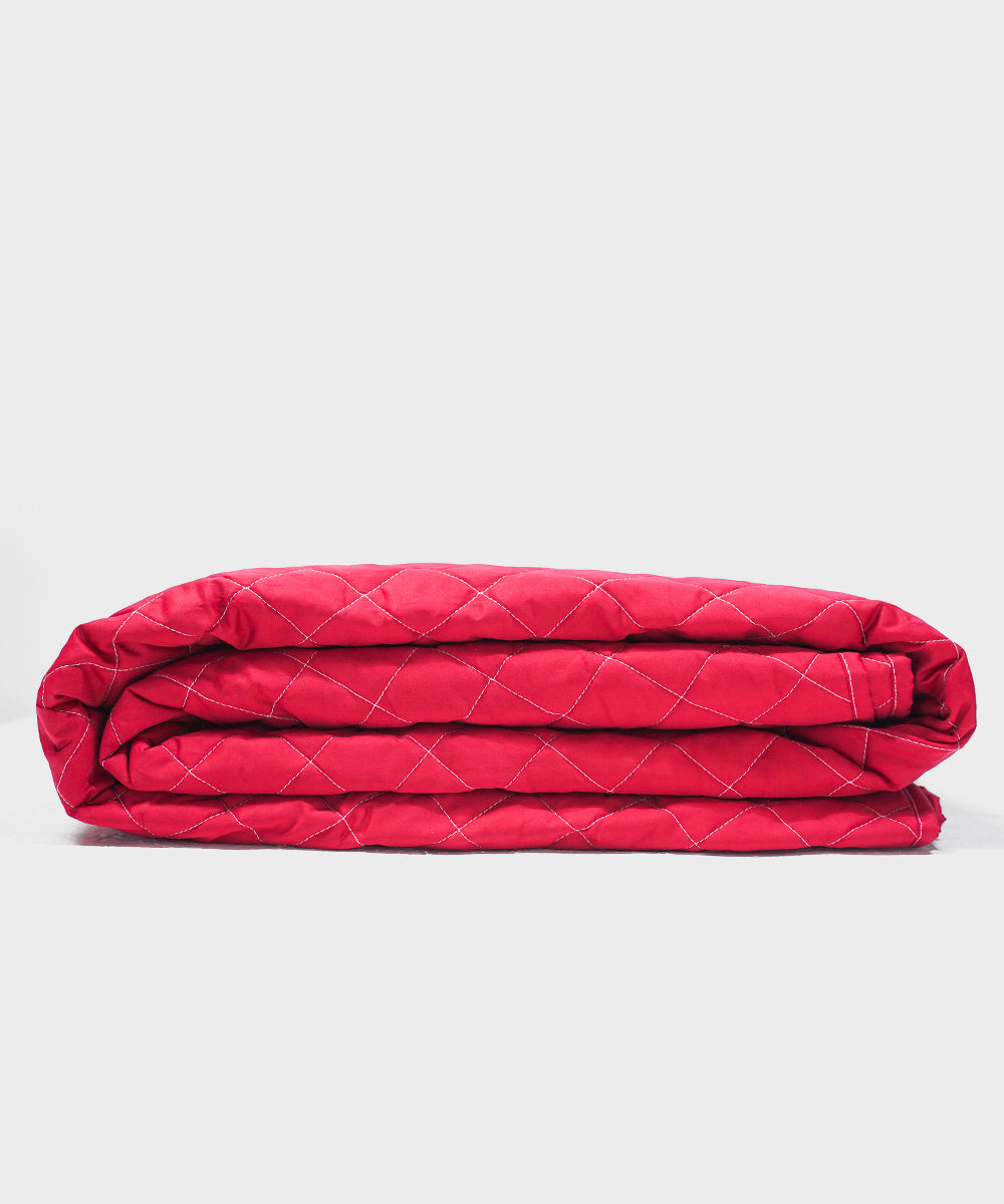 Hotel Range 100% Cotton Sateen Dyed Red Bed Spread