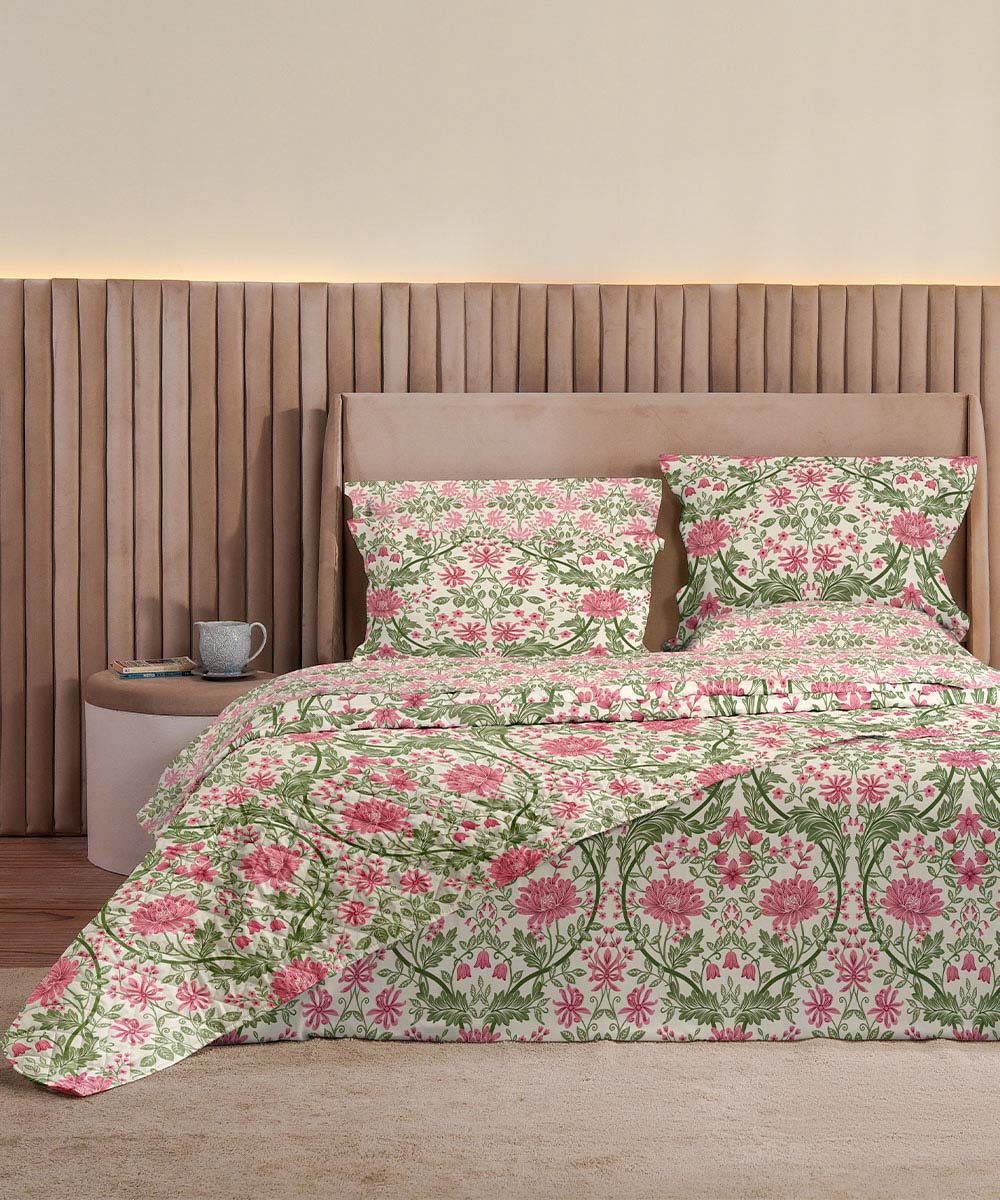 Cotton Bellflower Multi Bed Spread