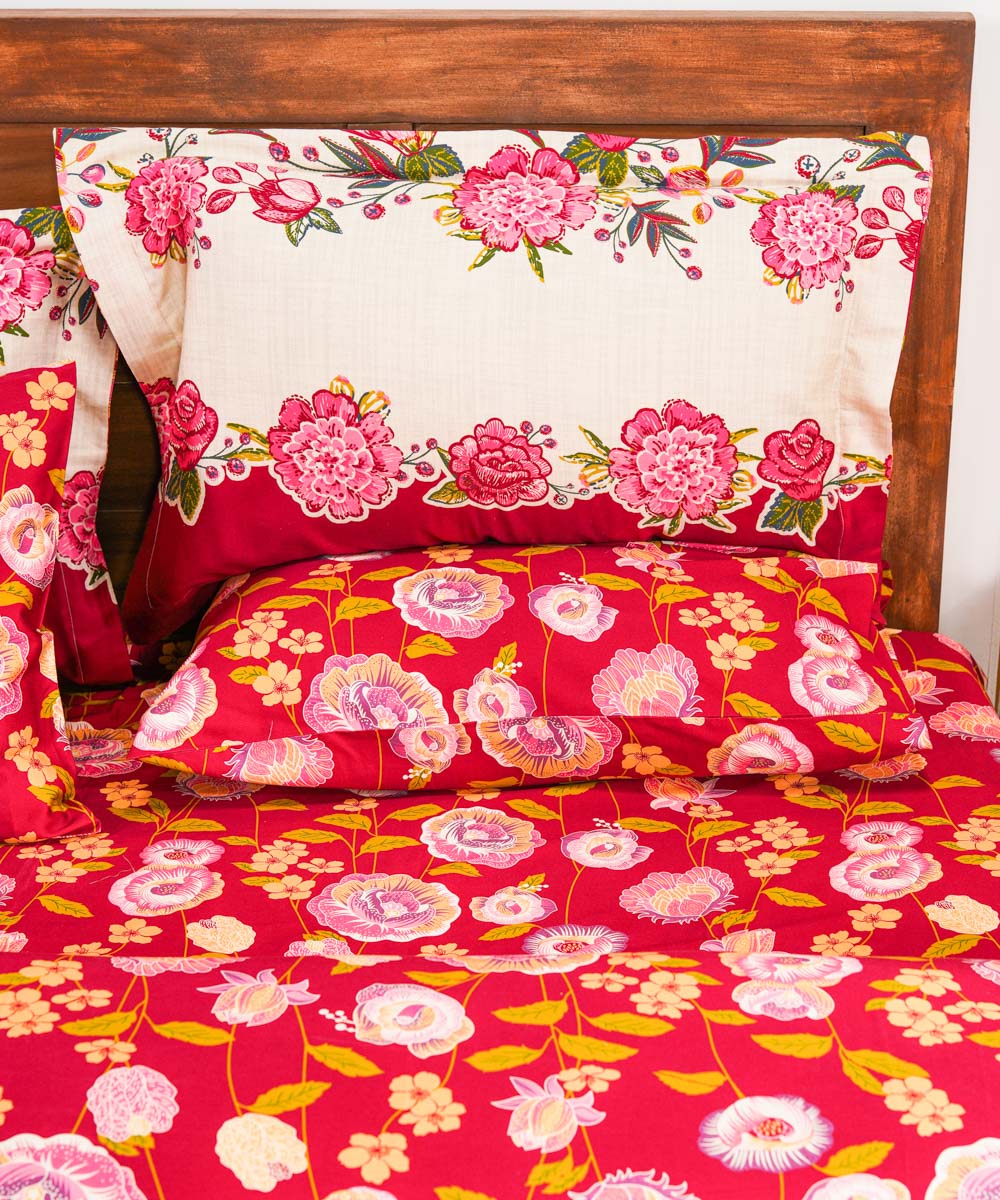 100% Cotton Sateen Multi Colored Bed Linen