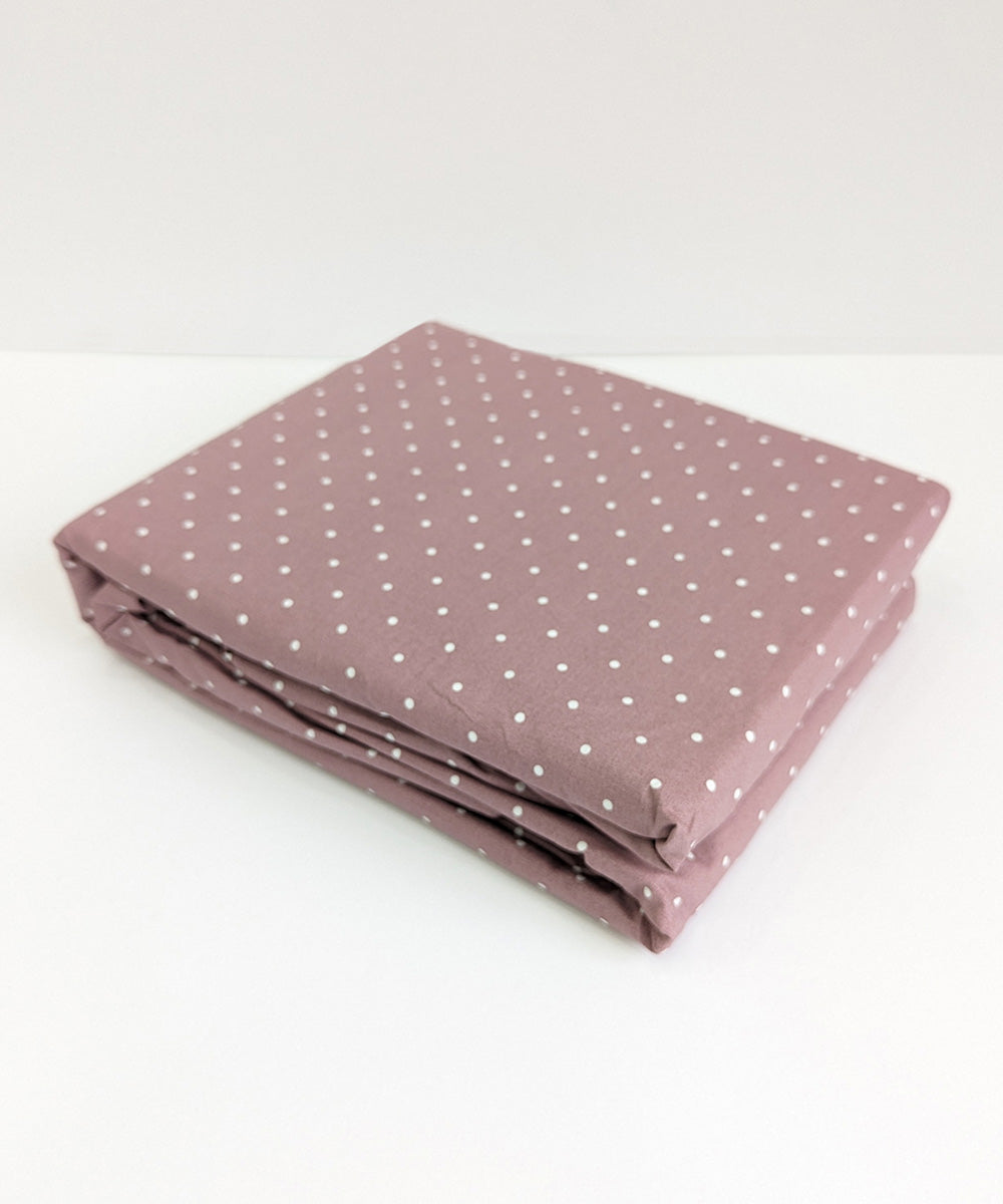 Polka Dots Pink Fitted Sheet