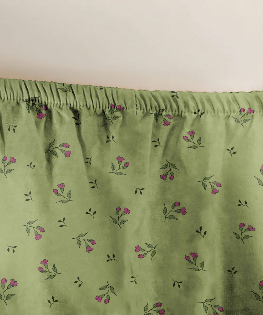 100% Cotton Green Clover Fitted Sheet